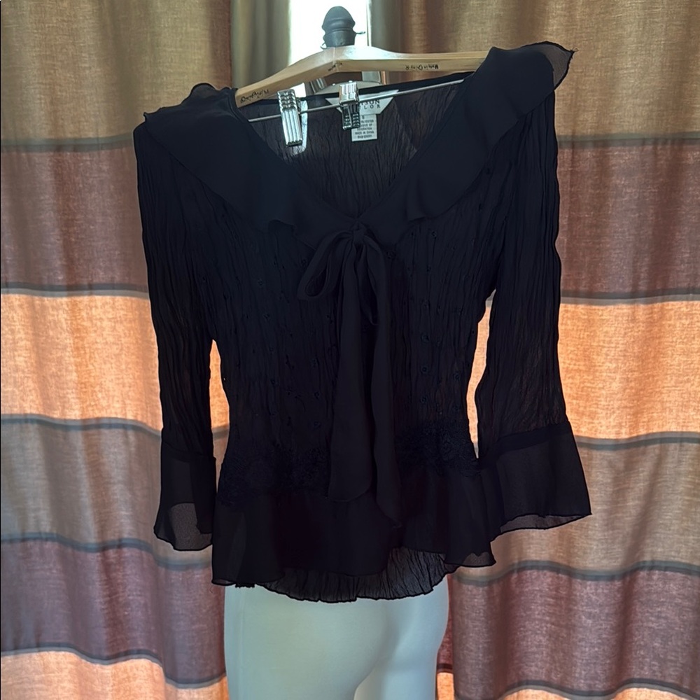 Elegant Black Women's Top